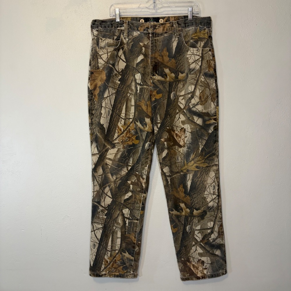 Vintage 90s RedHead Mens 36x30 Realtree Camo Field Pants Cotton Hunting Trousers